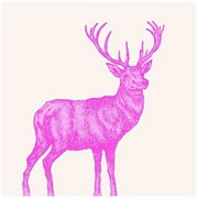 SERWETKI PAPIEROWE Pink Red Deer